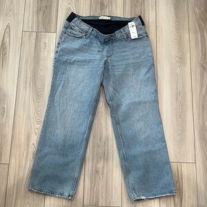 Abercrombie & Fitch Light Blue Women's Baggy Maternity Jeans